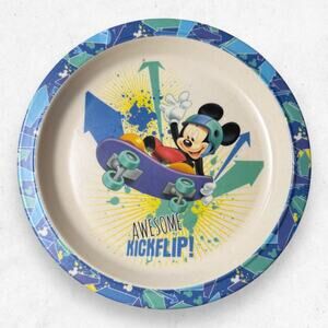 VTG Disney Mickey Mouse skateboard AWESOME KICKFLIP Kids Plate